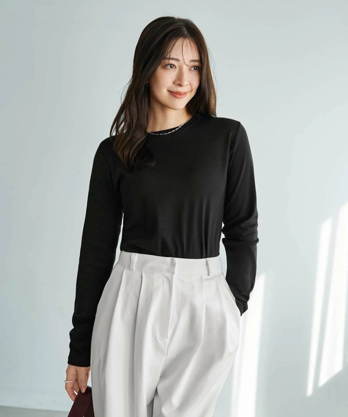 STYLE DELI シンプルなフラットカットソートップス