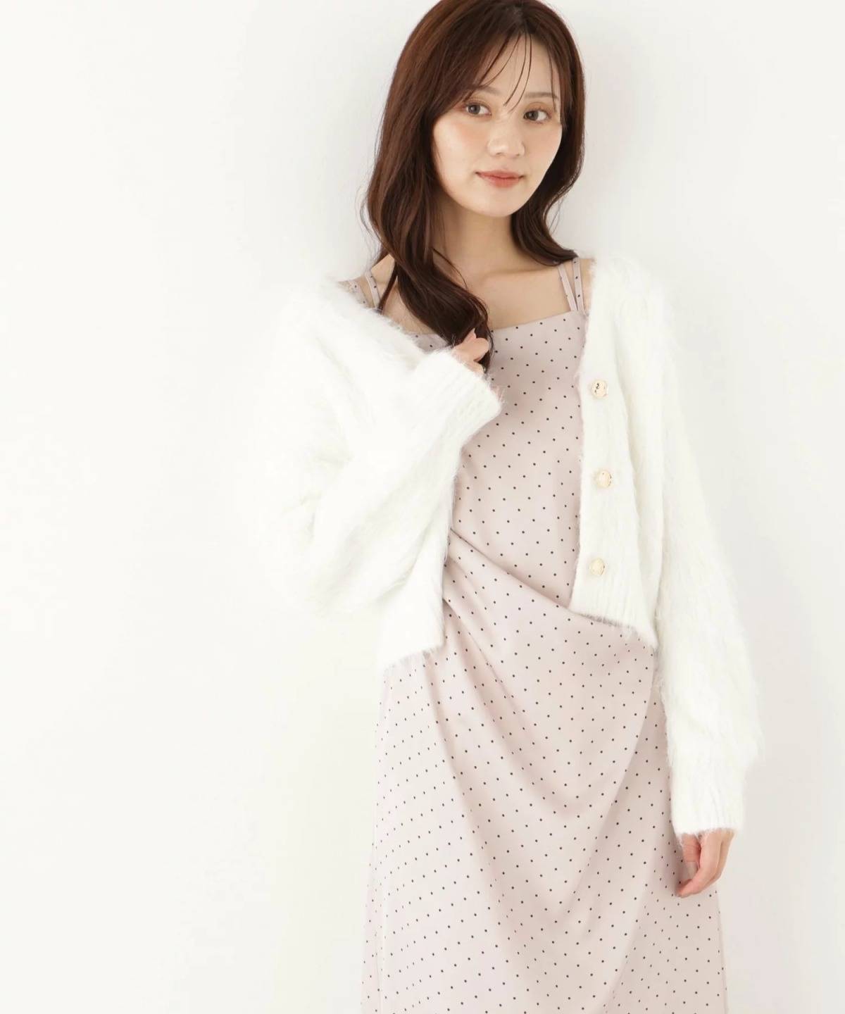 PROPORTION BODY DRESSING シャギーショートカーディガン