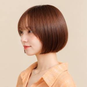  まとまり感丸みボブ 