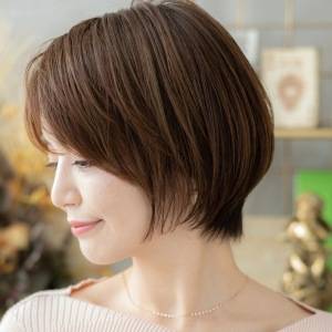  上品前下がりショート 
