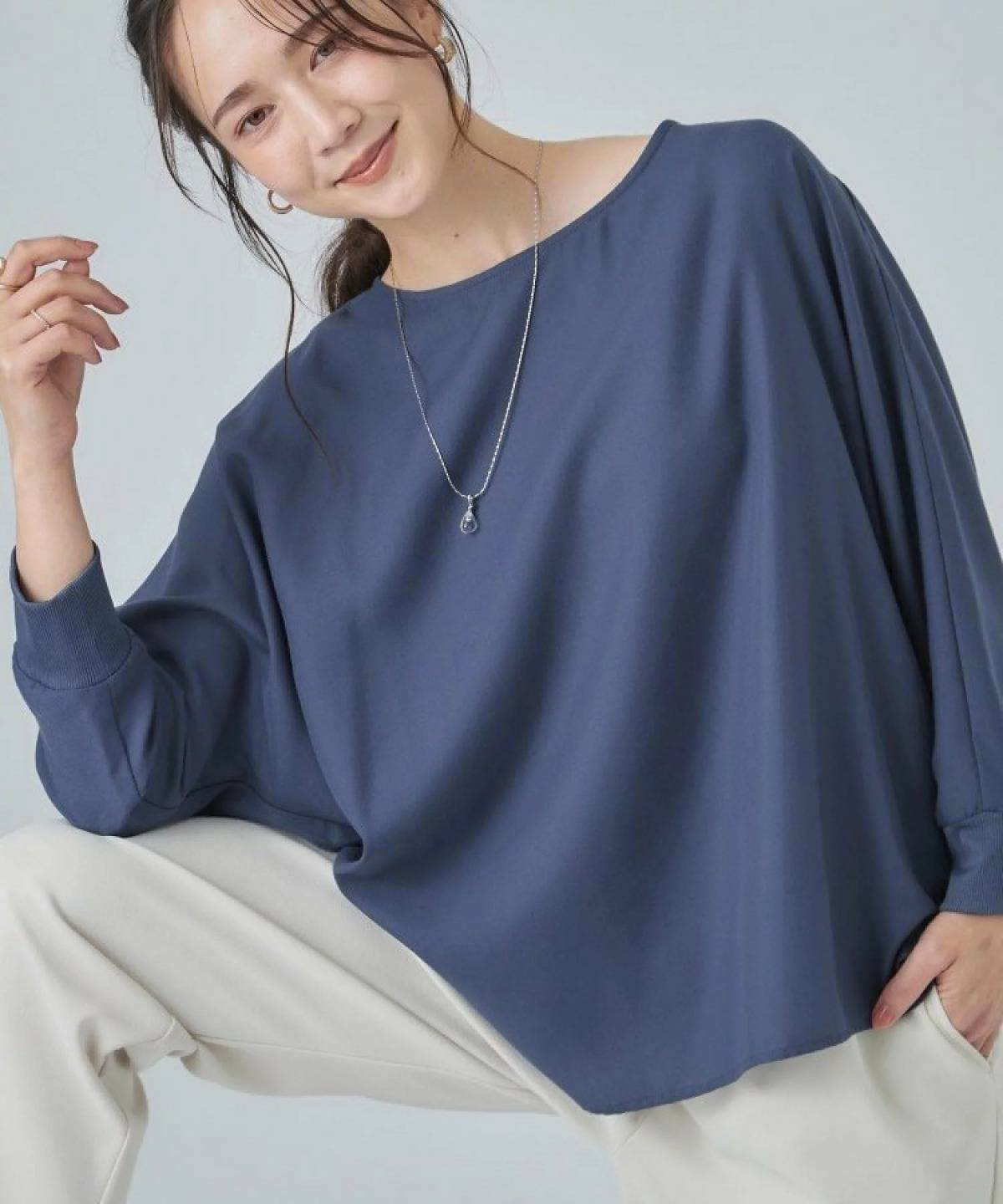 SHOO・LA・RUE インせず着られる ドルマンブラウス