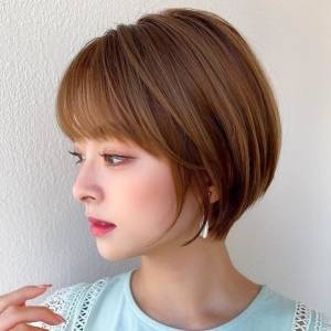  フェミニン丸みショート 