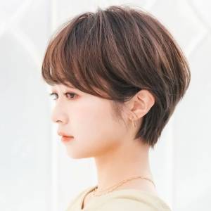  ナチュラル丸みショート 