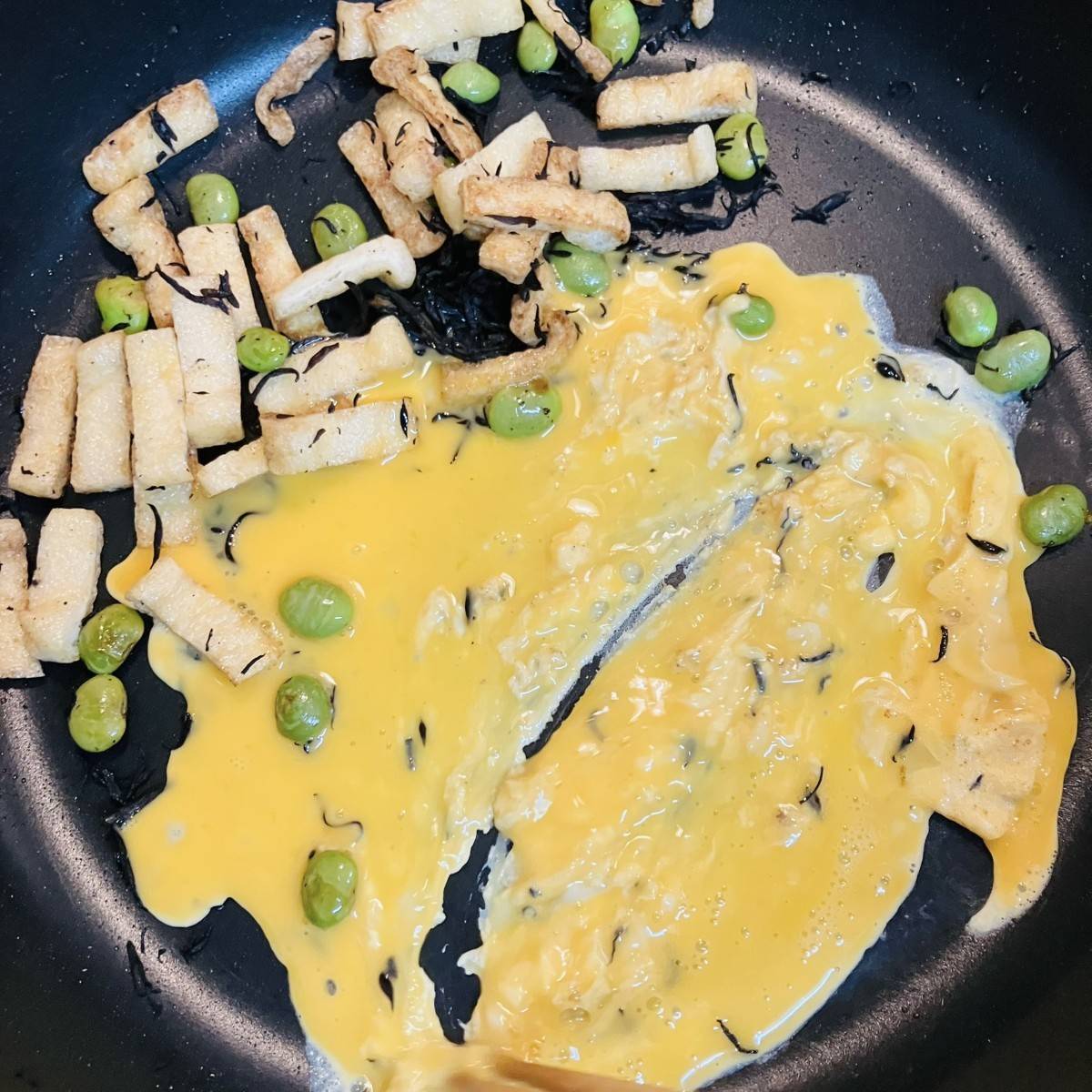 JA全農公式の「ひじきと枝豆の炒りたまご」のレシピ