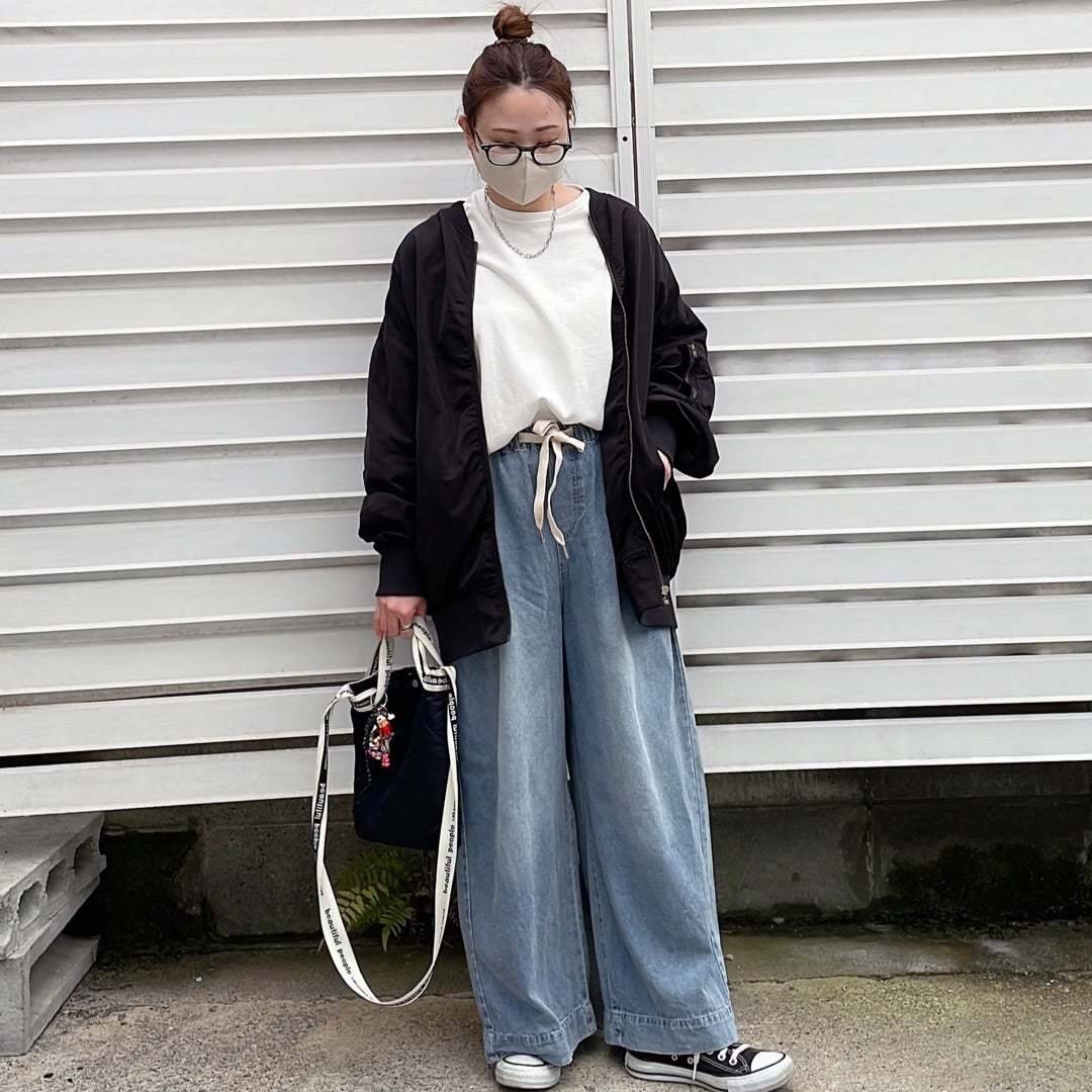 ロングカーディガンを羽織る♡