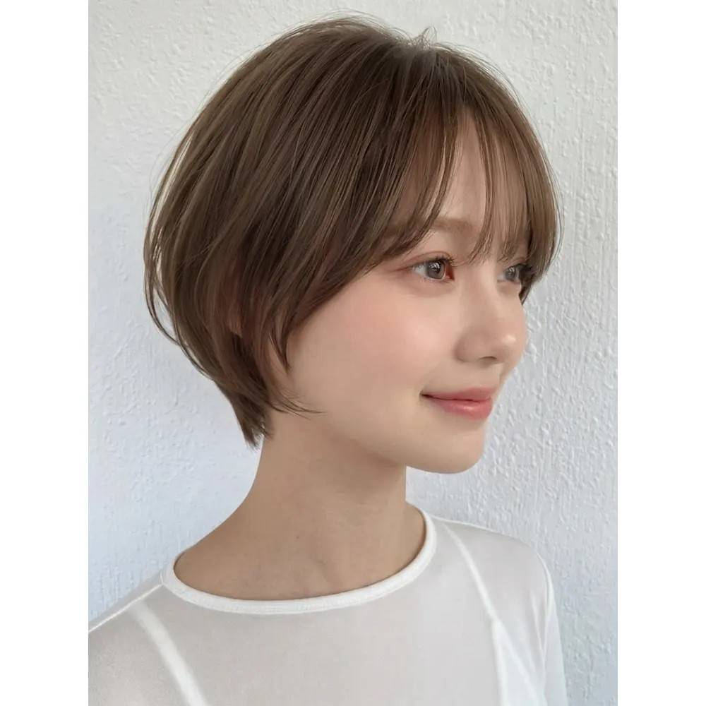 薄めバングの大人上品ショート
