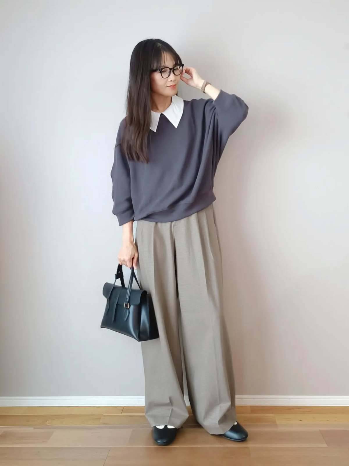 トップスの重ね着が◎
