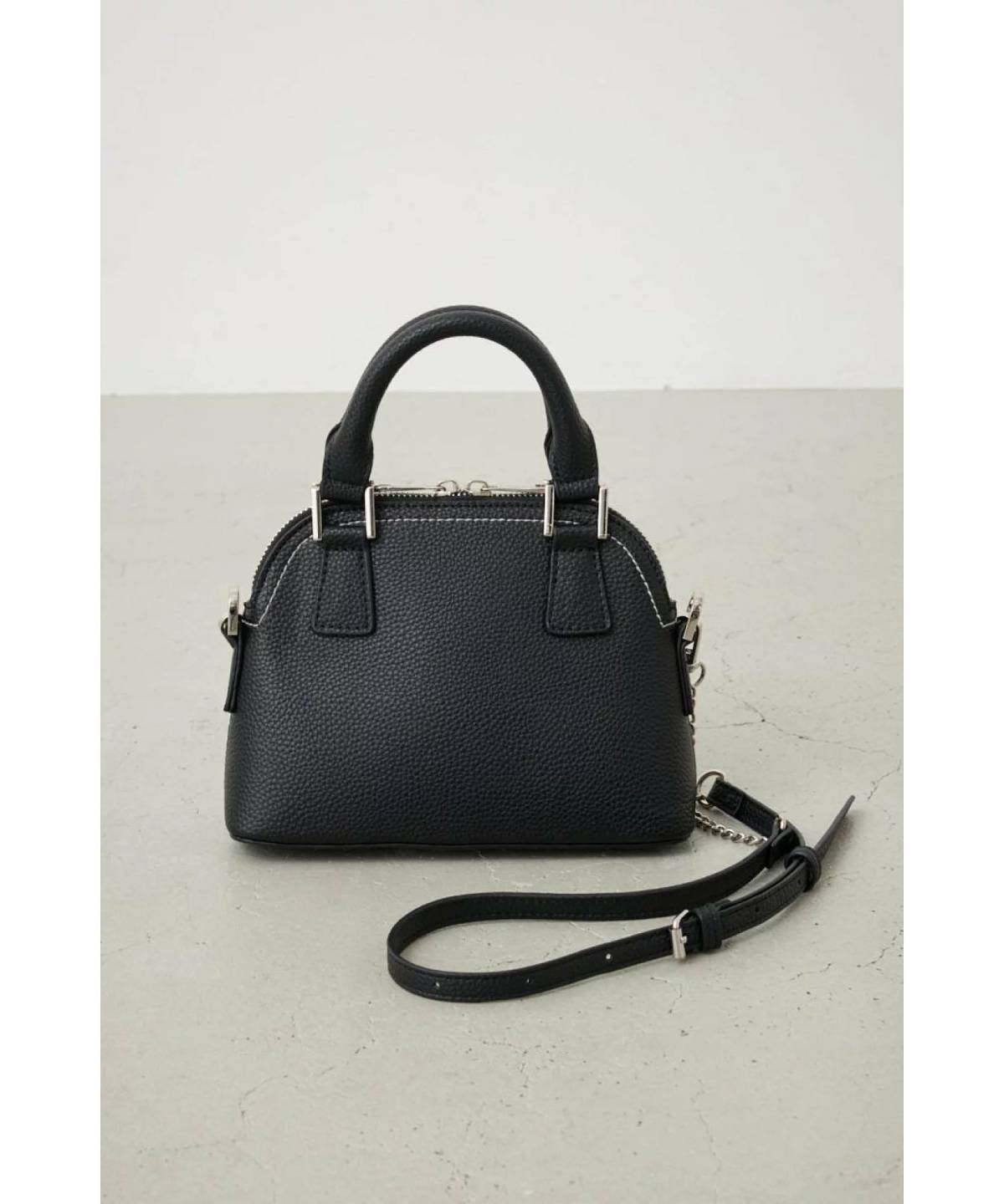 AZUL by moussy ダブルジッパーミニバッグ