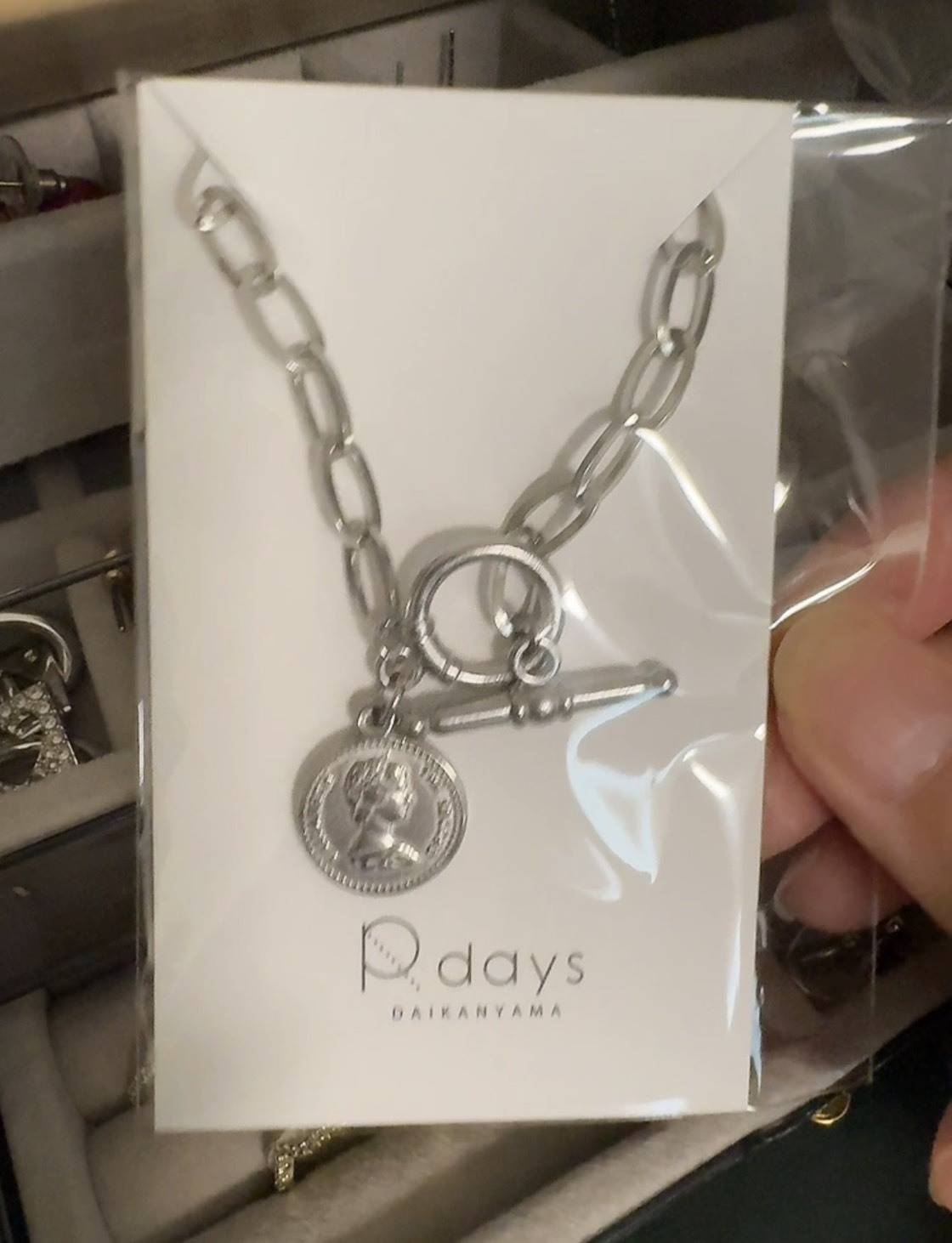 R-days代官山 ステンレス オーバル チェーン ＆ コインブレスレット