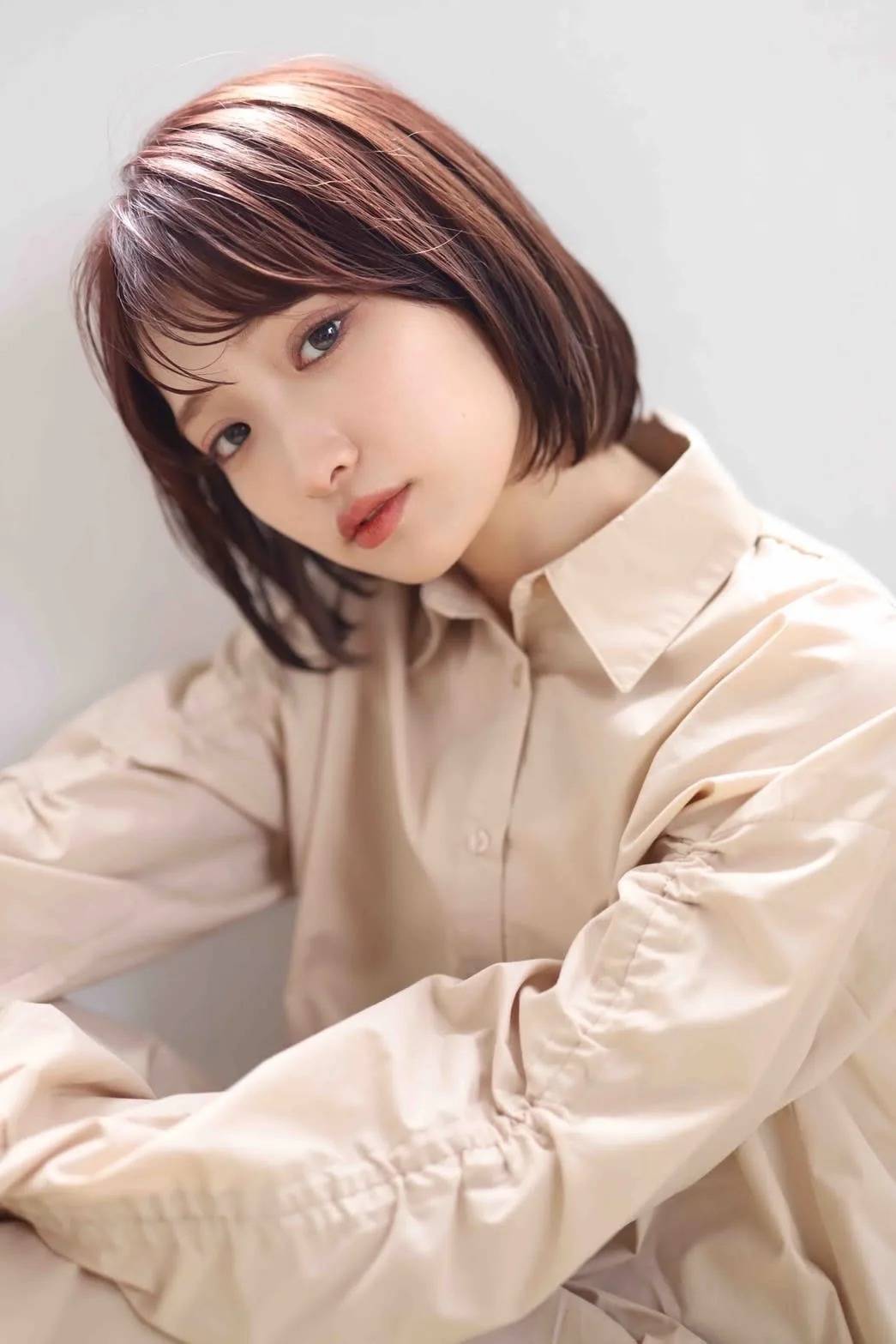 ツヤ感シンプルボブ