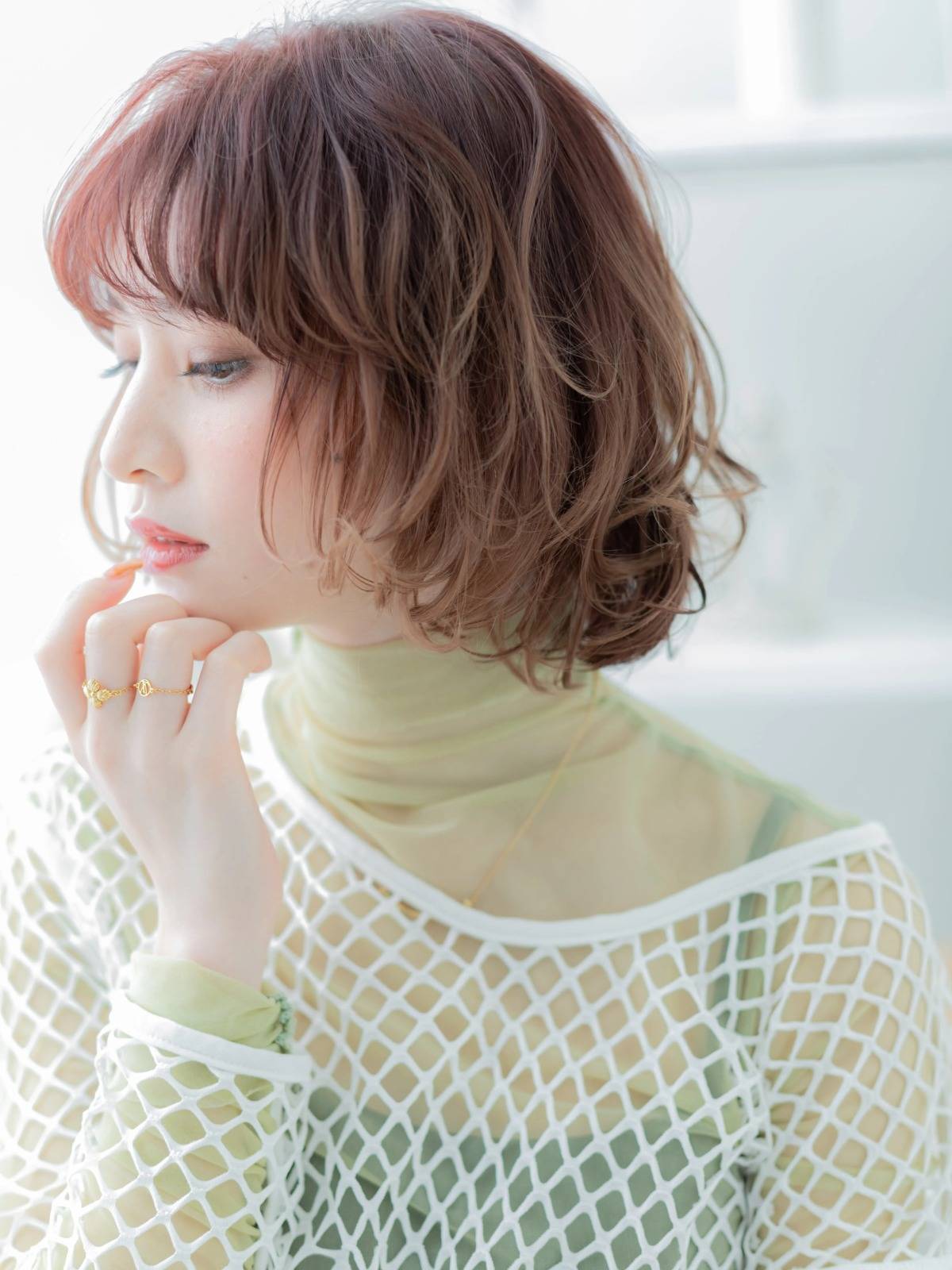 くせ毛風ニュアンスボブ