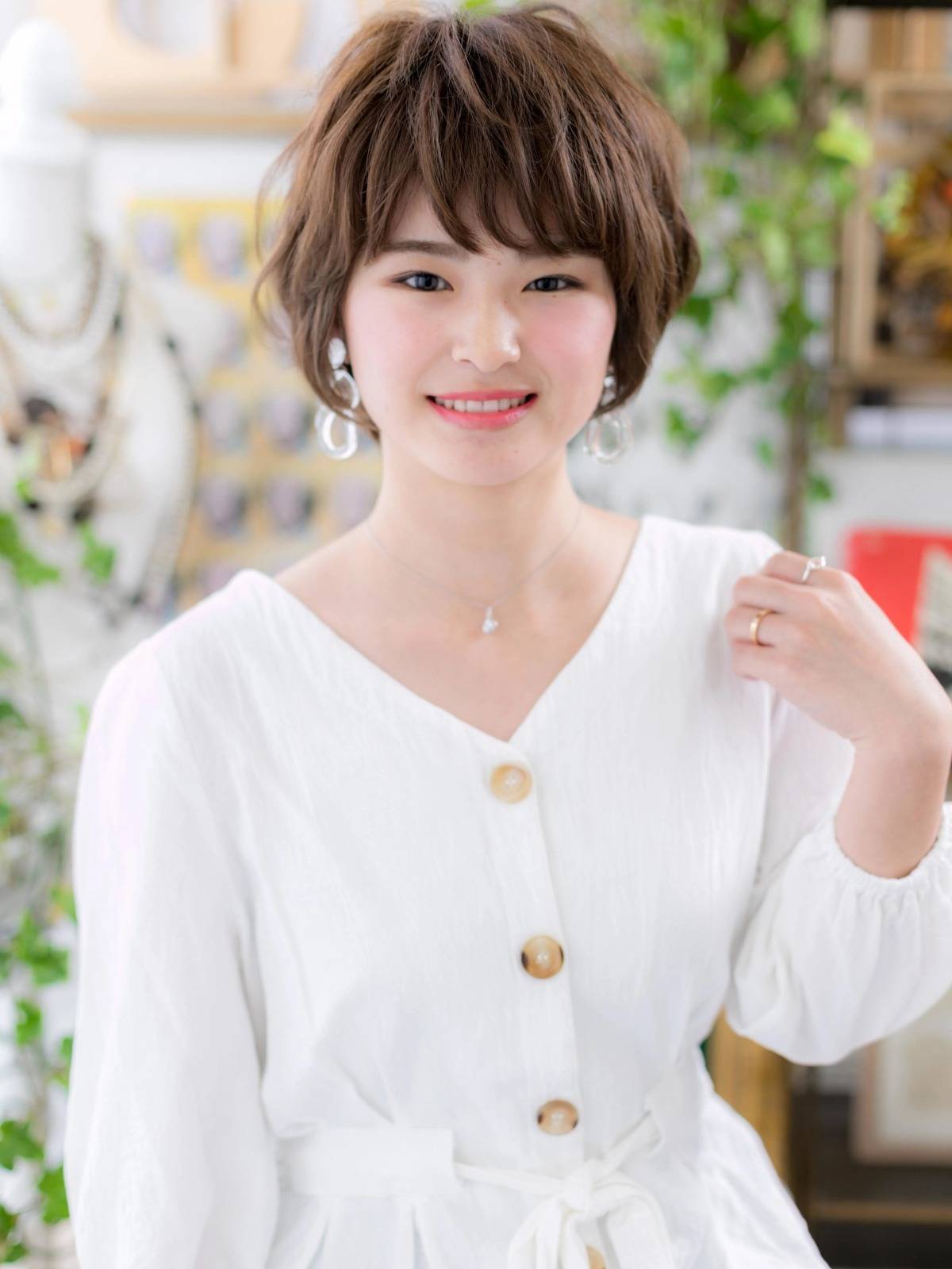 ゆるふわくせ毛風ショート
