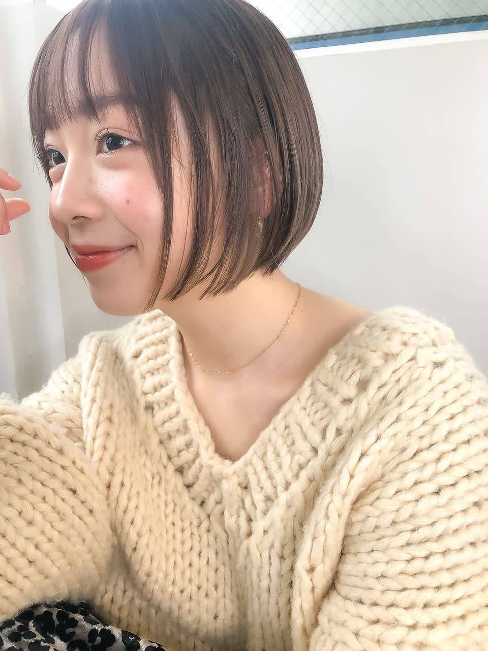 まとまりやすいミニボブ