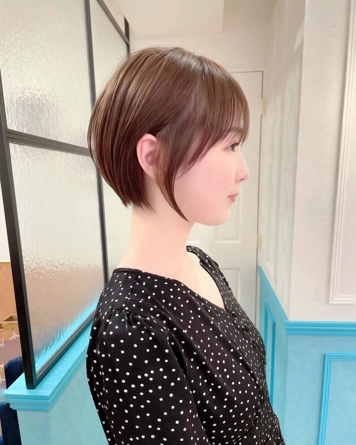 シンプルな丸みショート