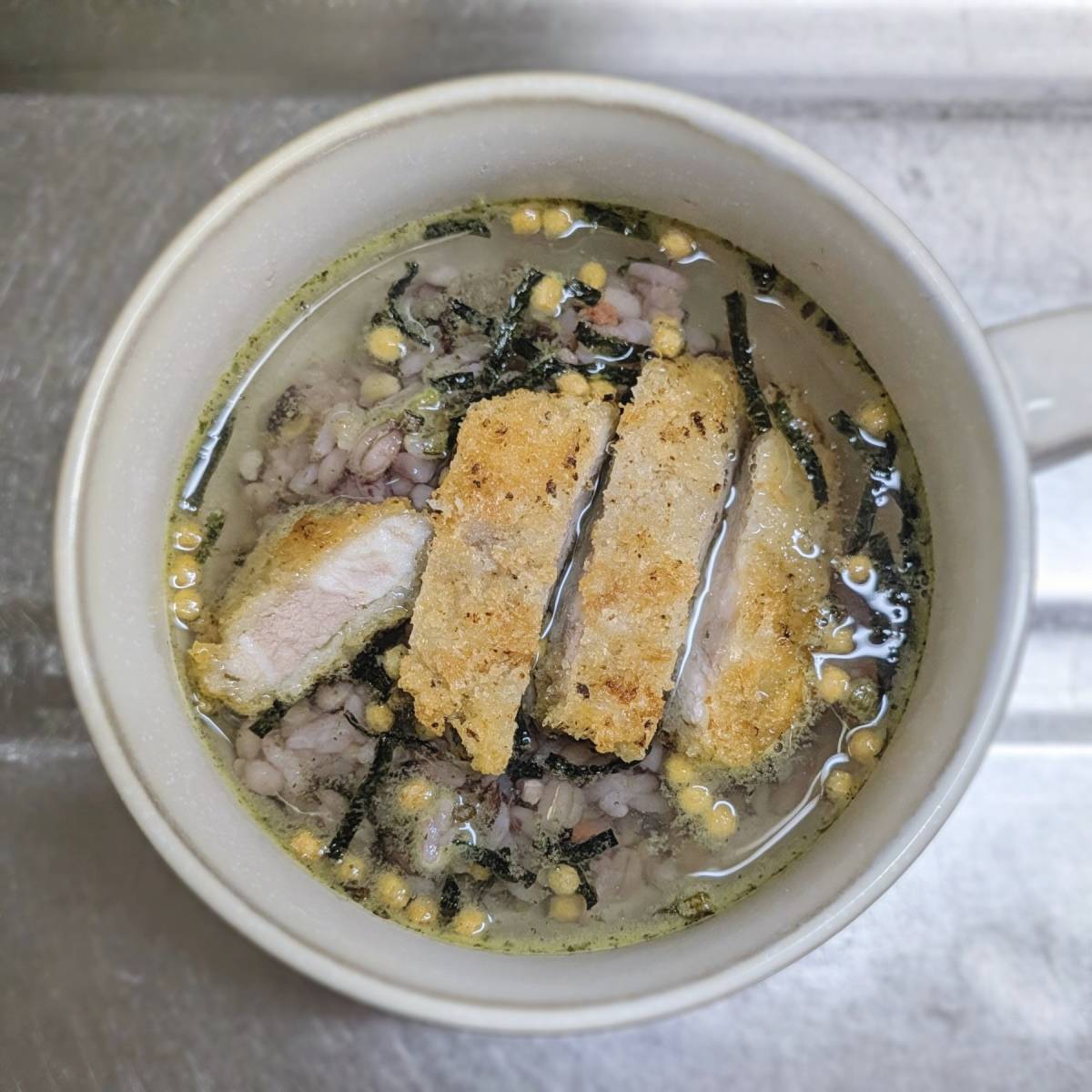 永谷園公式の「とんかつ茶づけ」のレシピ