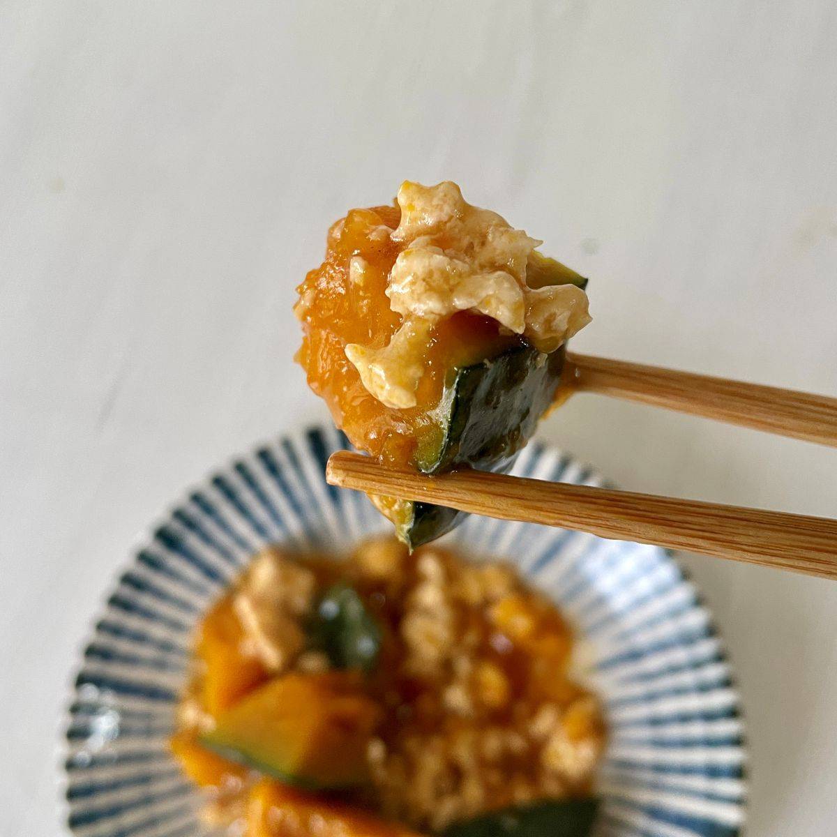 ヤマキ公式の「かぼちゃのそぼろ煮」のレシピ