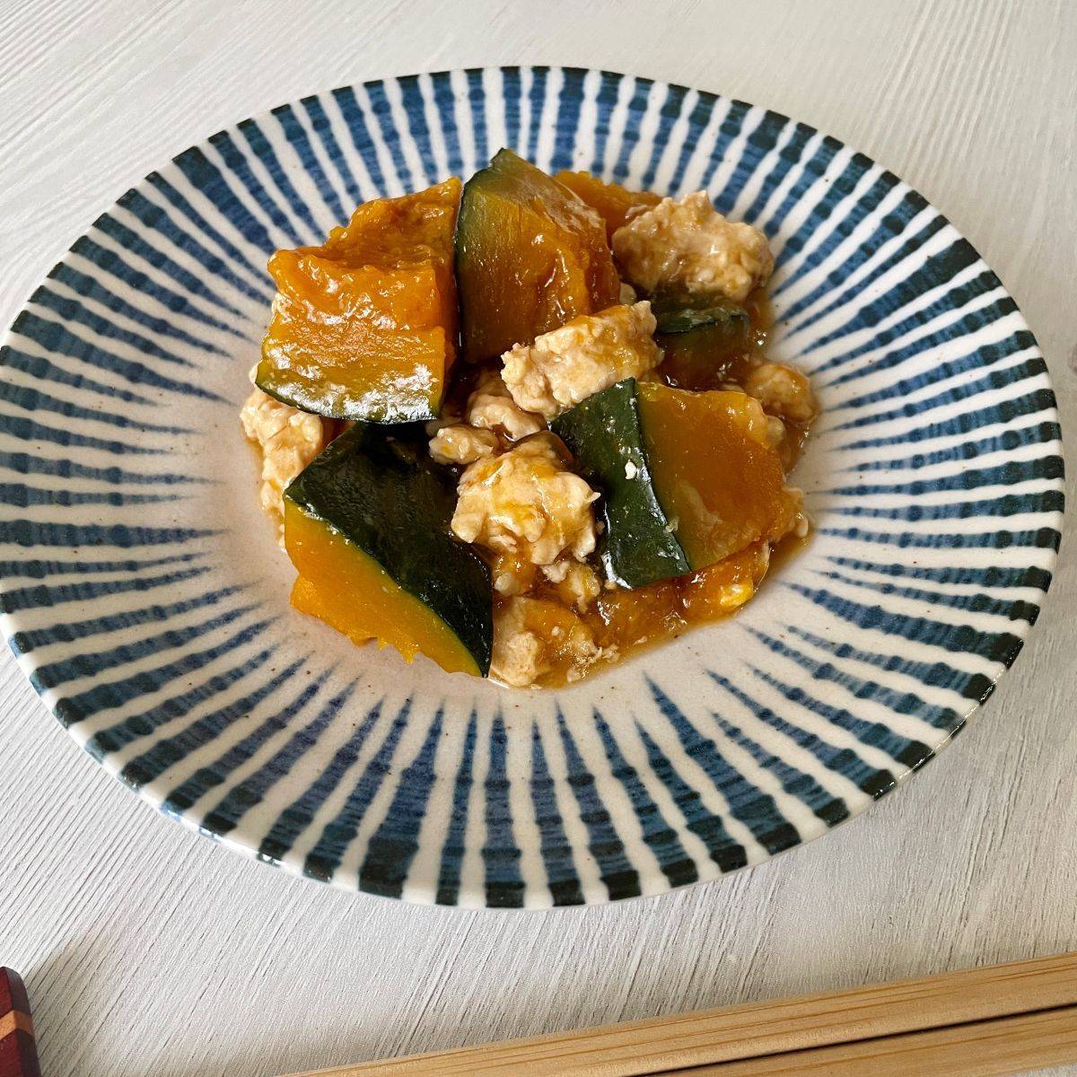 ヤマキ公式の「かぼちゃのそぼろ煮」のレシピ