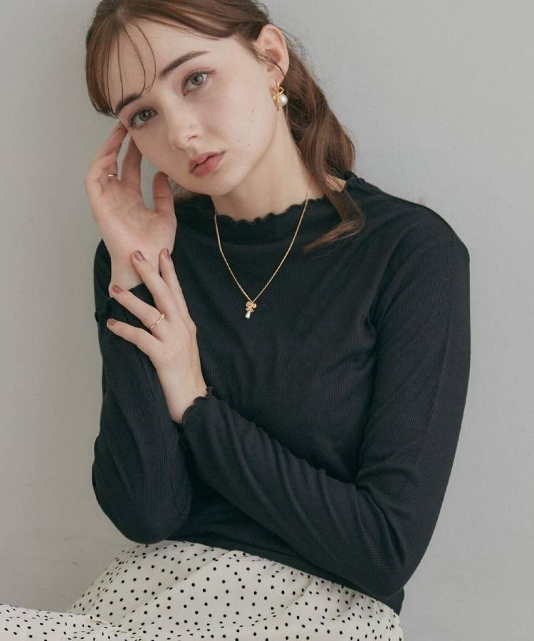 Couture Brooch メローフリル テレコトップス