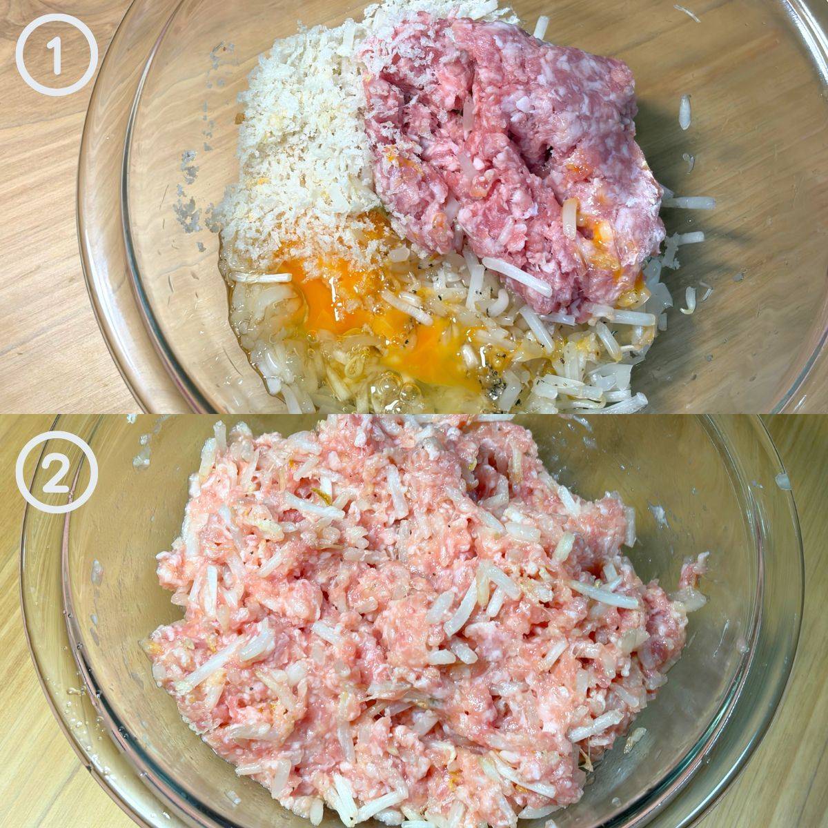 JAグループ公式の「新食感!☆シソもやしハンバーグ」のレシピ