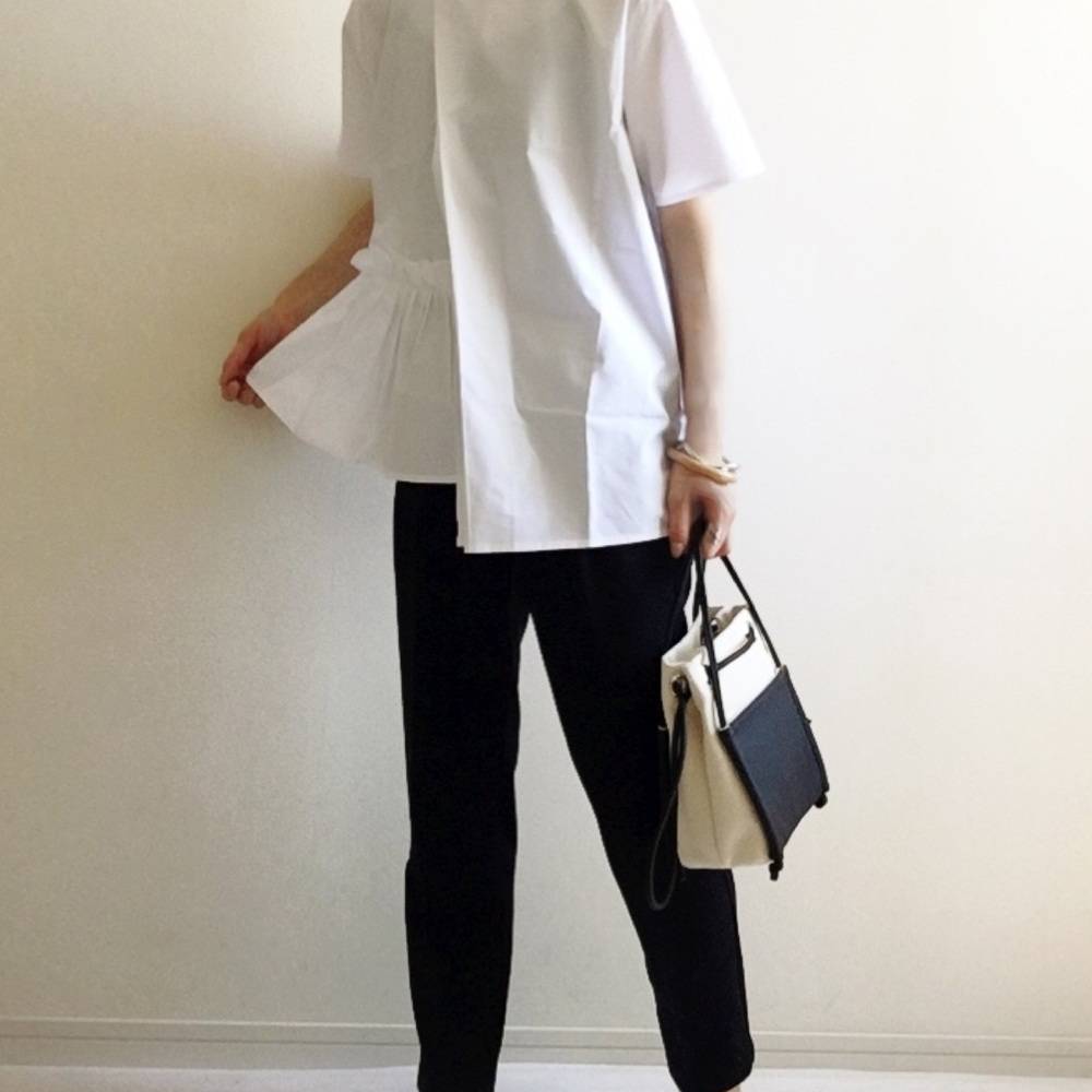 ぽっちゃりさんにおすすめの夏コーデ5選 モノトーンでお腹すっきり 4meee