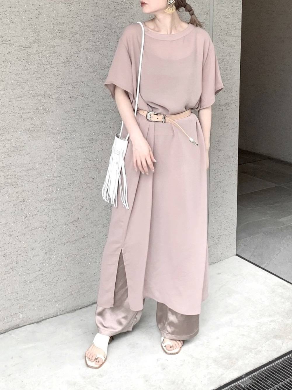 ぽっちゃりさんにおすすめのレイヤードコーデ5選 ワンピース編 4meee