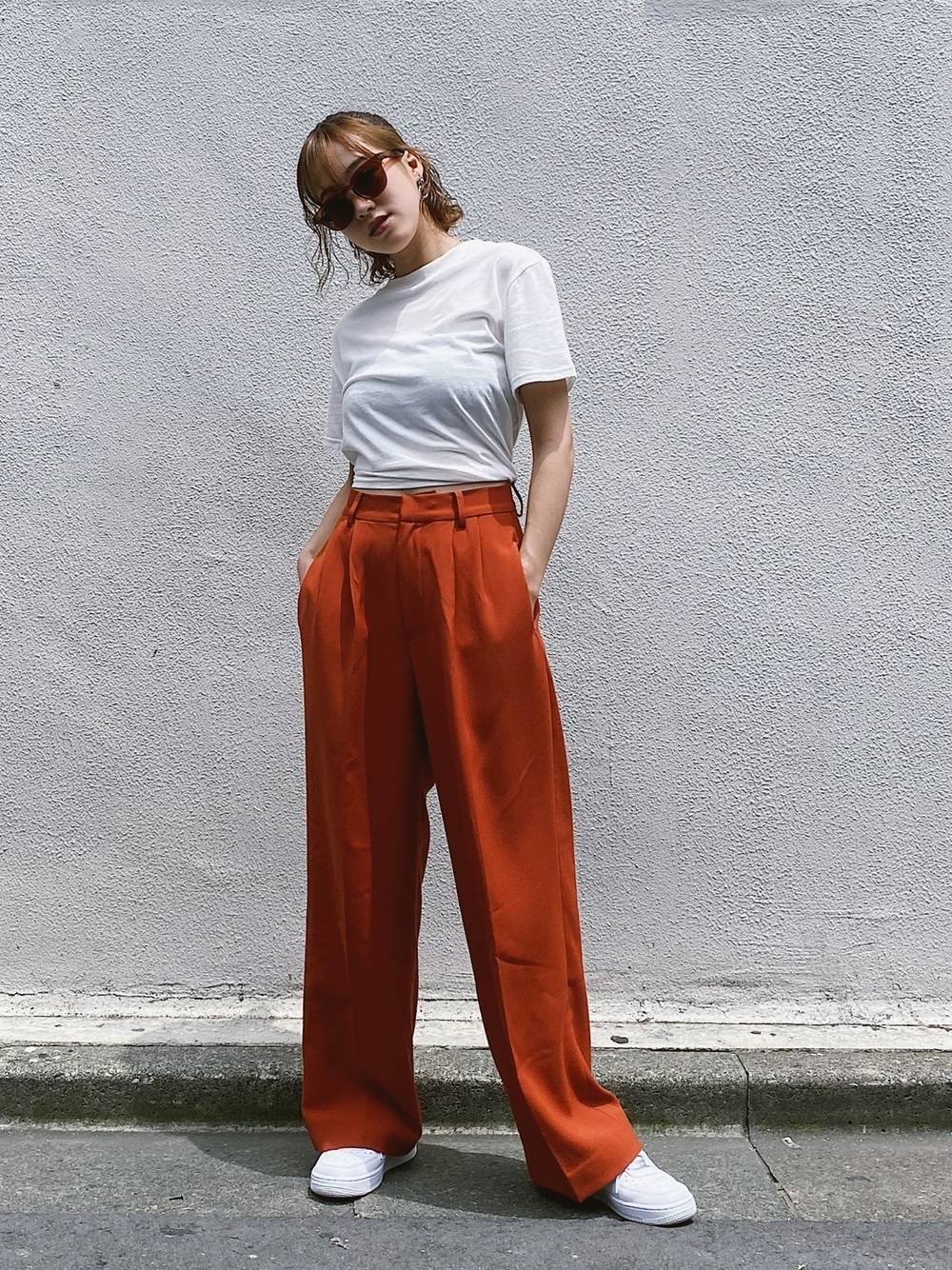 胸が大きい低身長さんにおすすめしない晩夏のコーデ5選 パンツ編 4meee