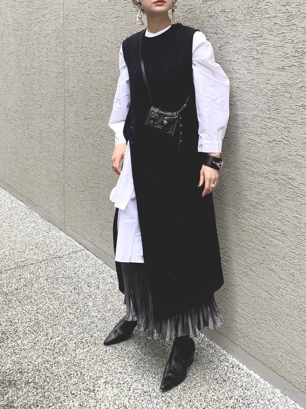 秋コーデの女性