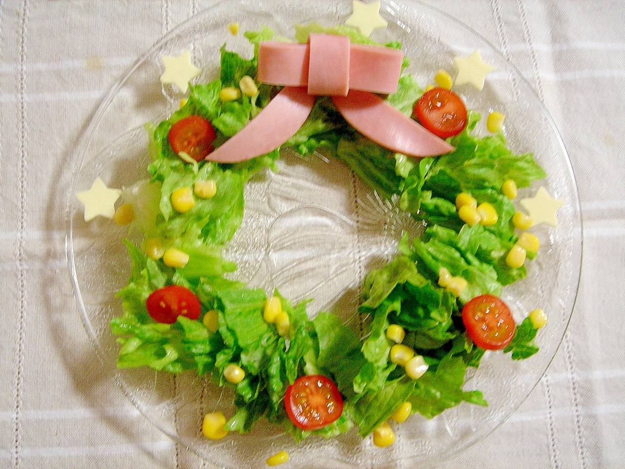 所要時間5分 リースサラダのレシピおすすめ5選 クリスマスに 4meee
