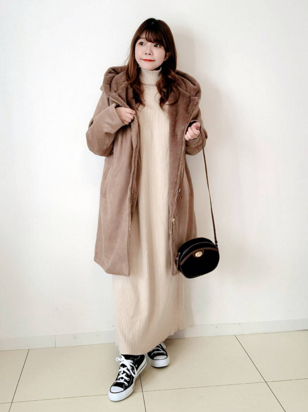 身長150 154cm おすすめしない冬のngなワンピースコーデ 4meee