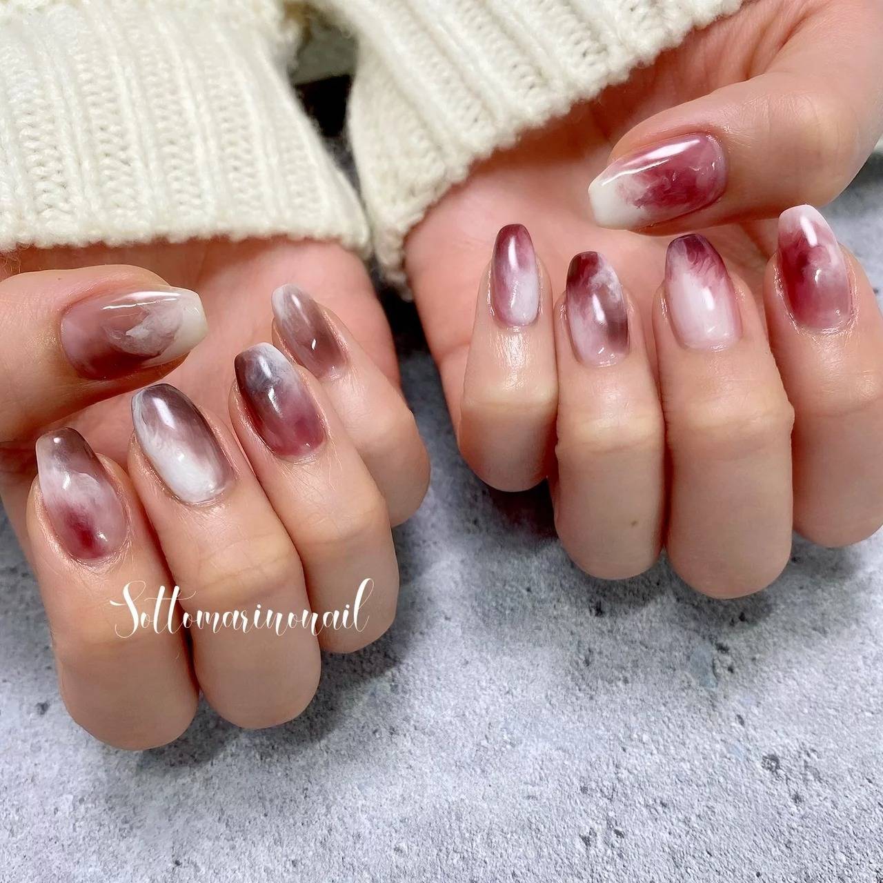 バレンタインにおすすめのマーブルネイルデザイン6選 大人女子に 4meee