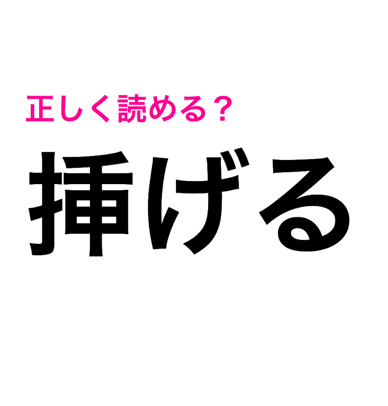 挿げる
