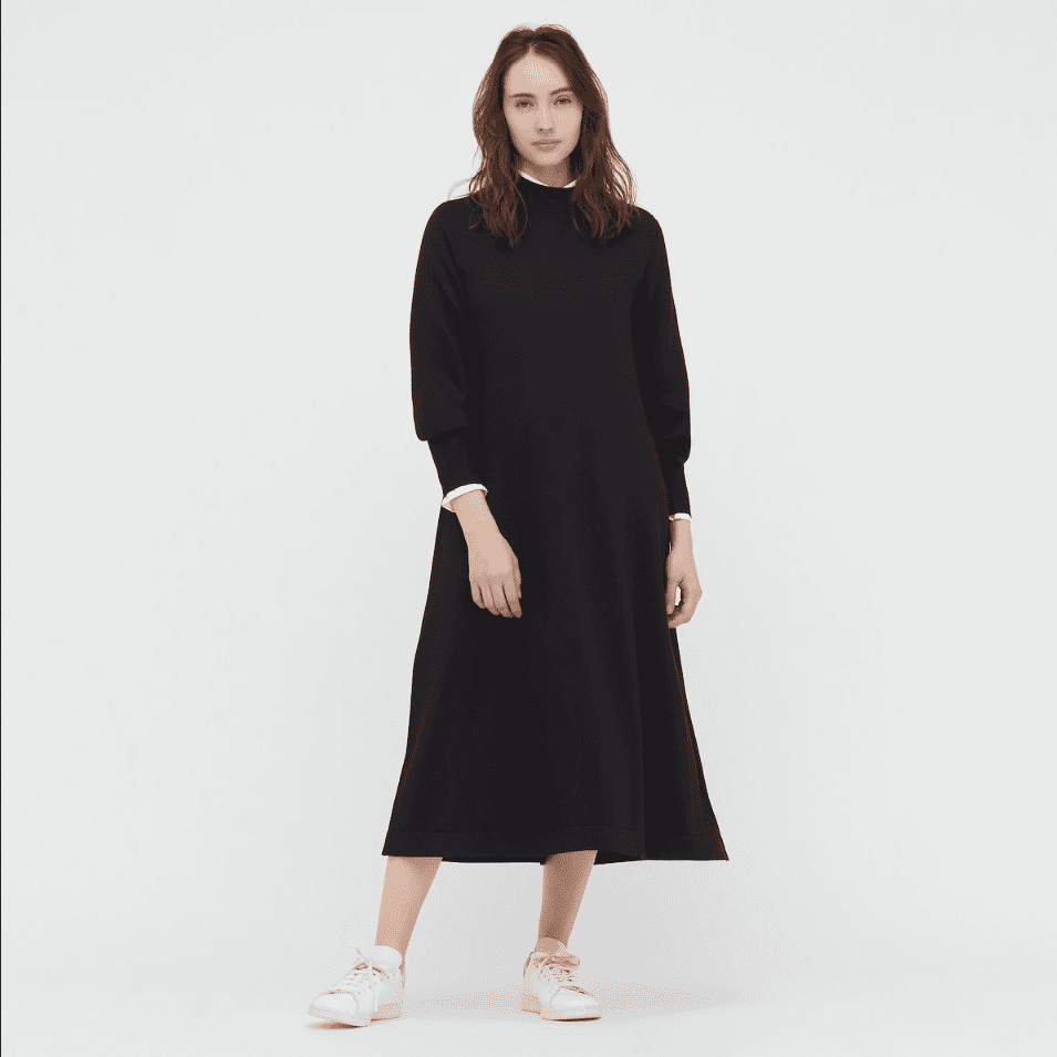 Uniqlo 垢抜けが叶う黒ワンピースおすすめ5選 秋冬に最適 4meee Uniqlo 垢抜けが叶う黒ワンピースおすすめ5選 秋冬に最適 4meee