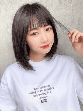 春編 おすすめのぱっつん前髪 ボブヘア5選 30代40代に似合う 4meee