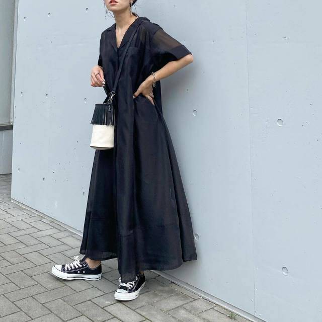 黒ワンピース で作る老け見えしない初夏コーデ5選 大人におすすめ 4meee