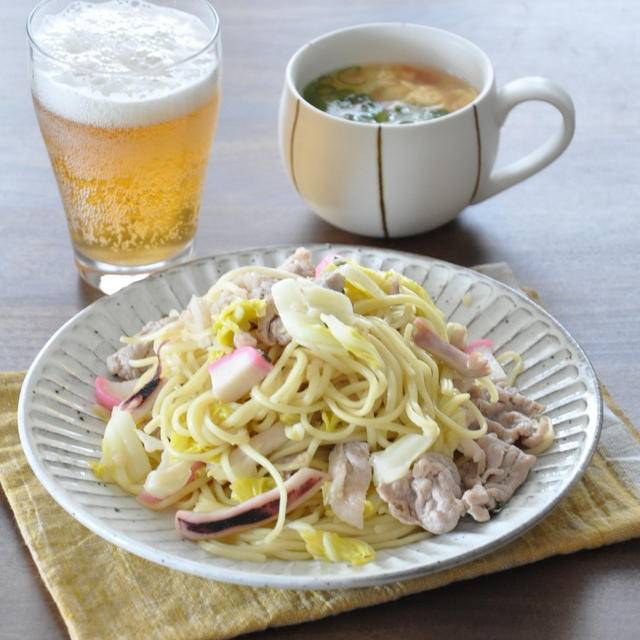 手軽に作れる！「海鮮塩焼きそば」献立/おうち居酒屋家飲みレシピ