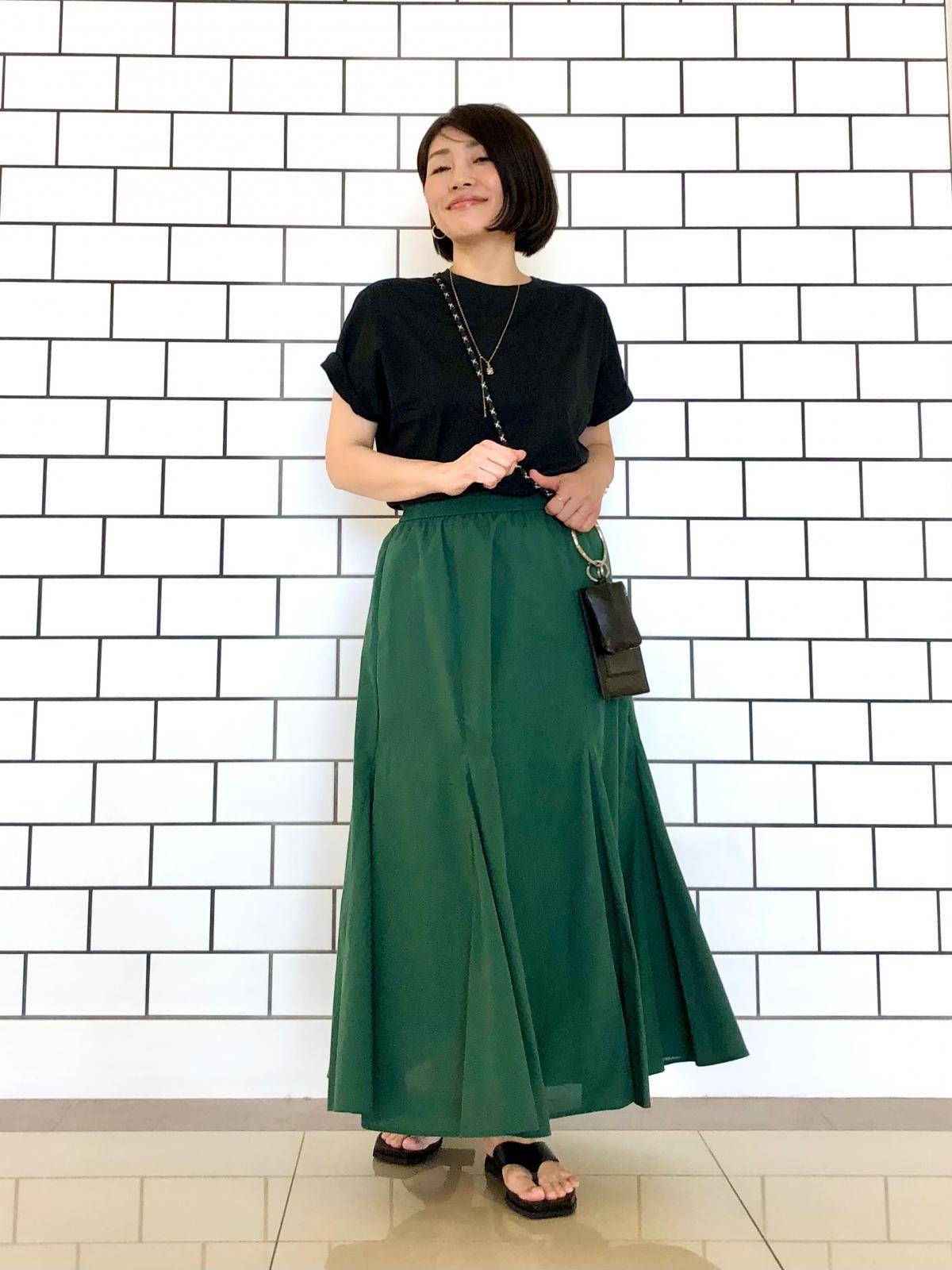 Uniqloスカート使用 ややぽっちゃりさんにおすすめの夏コーデ5選 4meee