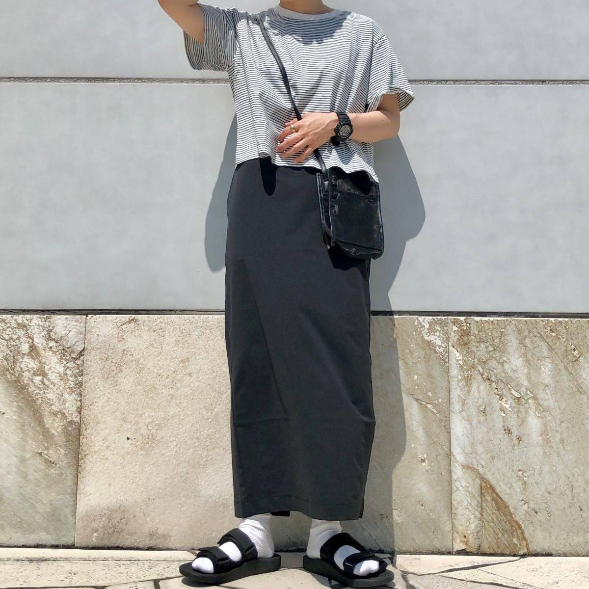 Uniqlo黒スカート使用 ややぽっちゃりさんにおすすめの夏コーデ5選 4meee