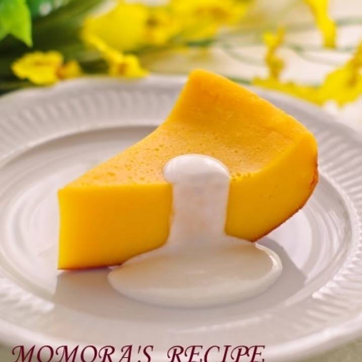 HMと炊飯器で簡単♪超シットリ濃厚かぼちゃケーキ♡