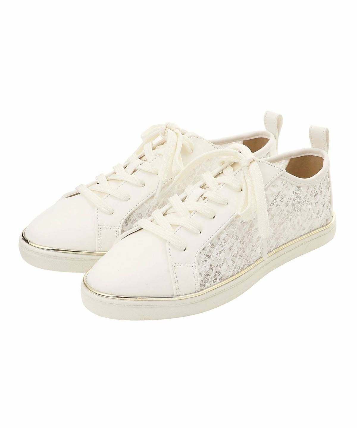 JELLY BEANS シアーレースアップスニーカー