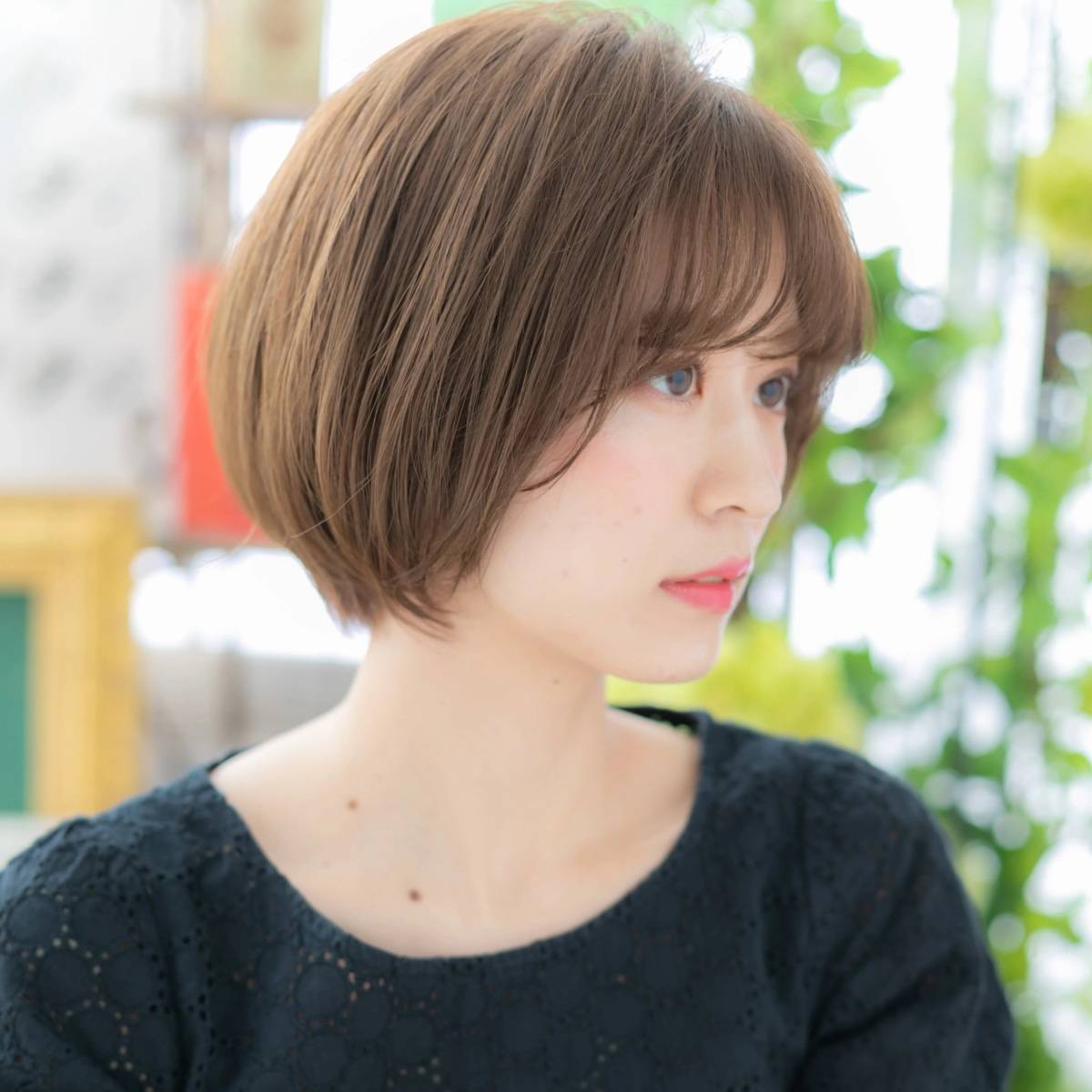 シンプル丸みボブ
