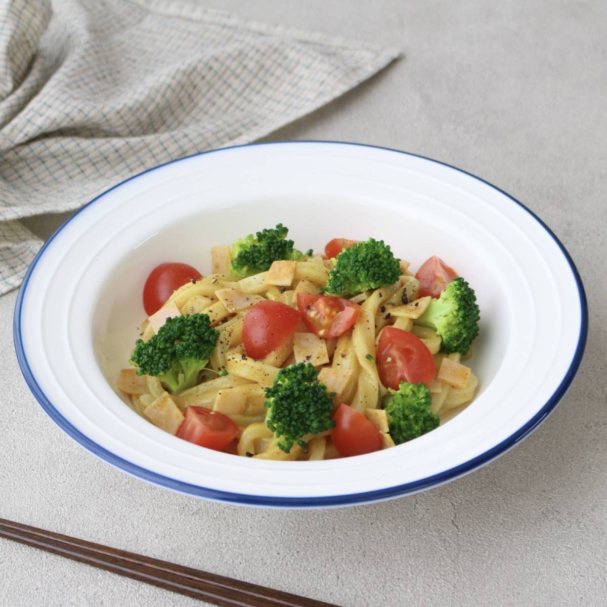 テーブルマーク公式の「今すぐカレーうどん」のレシピ
