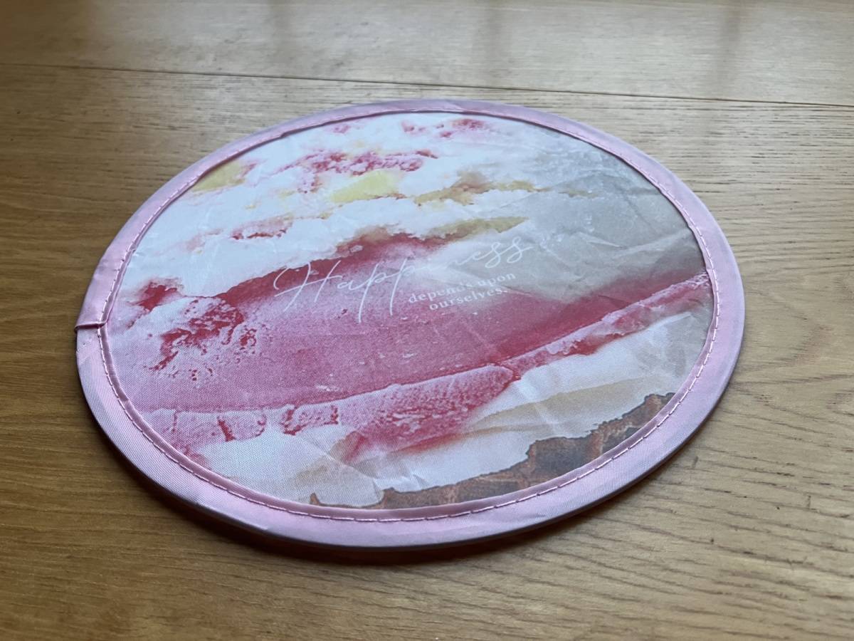 ダイソーの折りたたみうちわ（アイス）