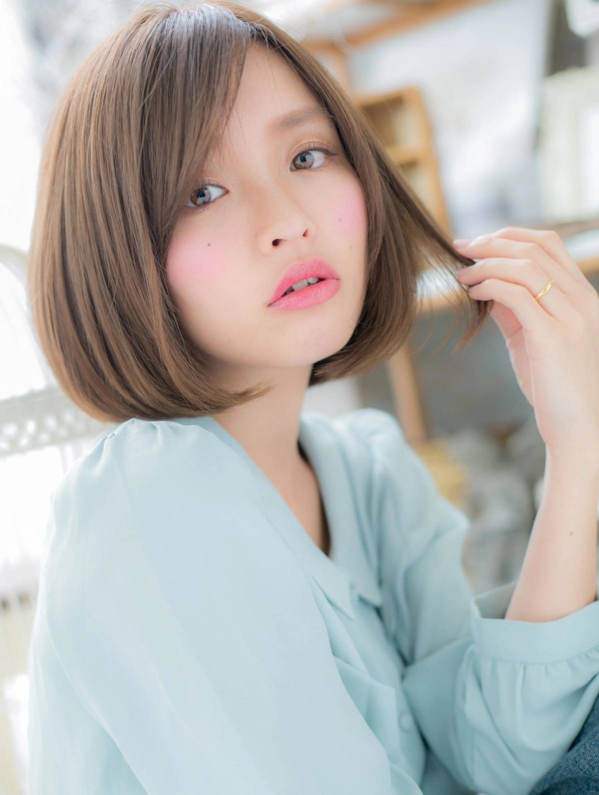 シンプルストレートボブ
