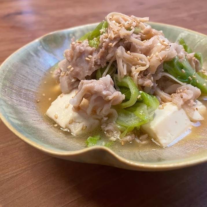 レンジで簡単副菜！キャベツと豚バラの中華煮