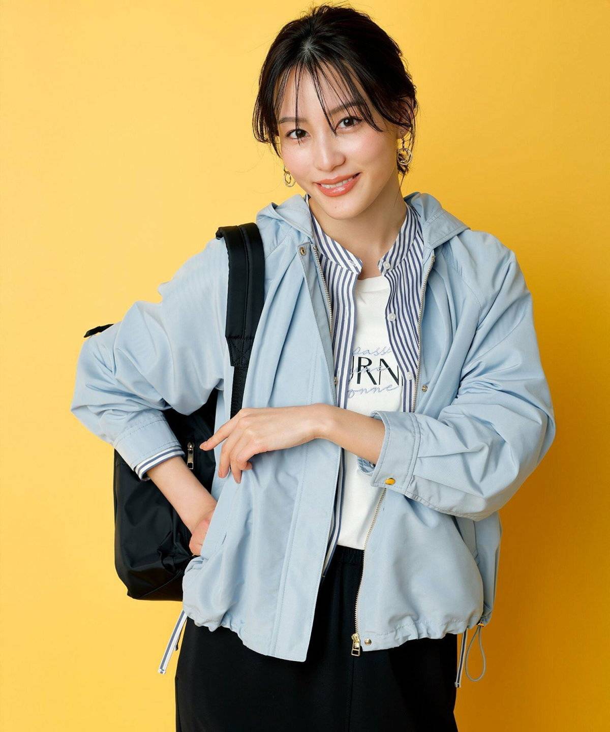 any SiS(エニィスィス) 【撥水・UVカット・花粉ガード】2WAYラグランフーディ ブルゾン