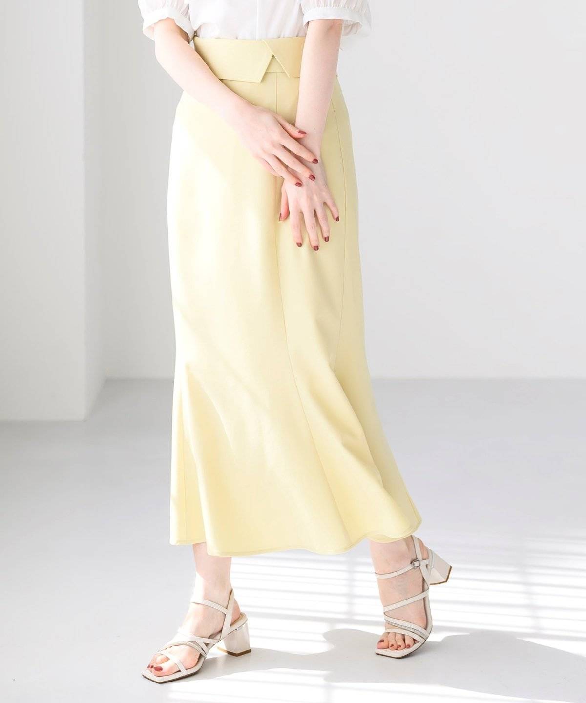 MISCH MASCH(ミッシュマッシュ) 2025SS 折り返しベルトマーメイドスカート