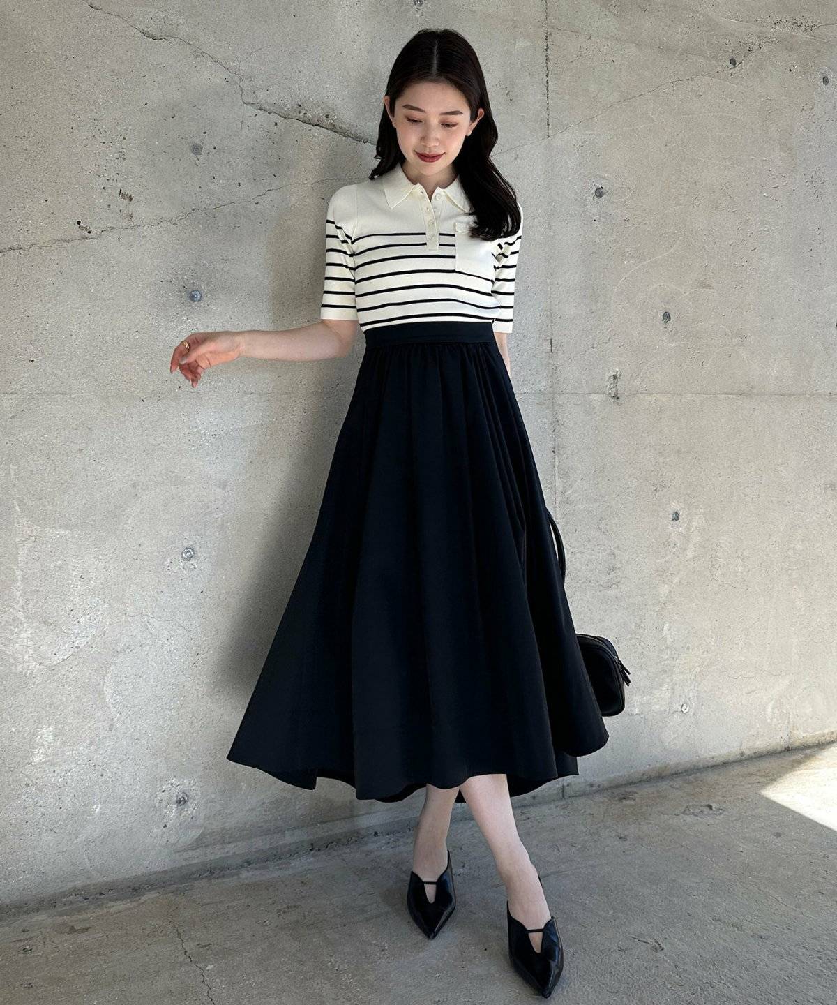 anuans(アニュアンス) ポロニットドッキングワンピース