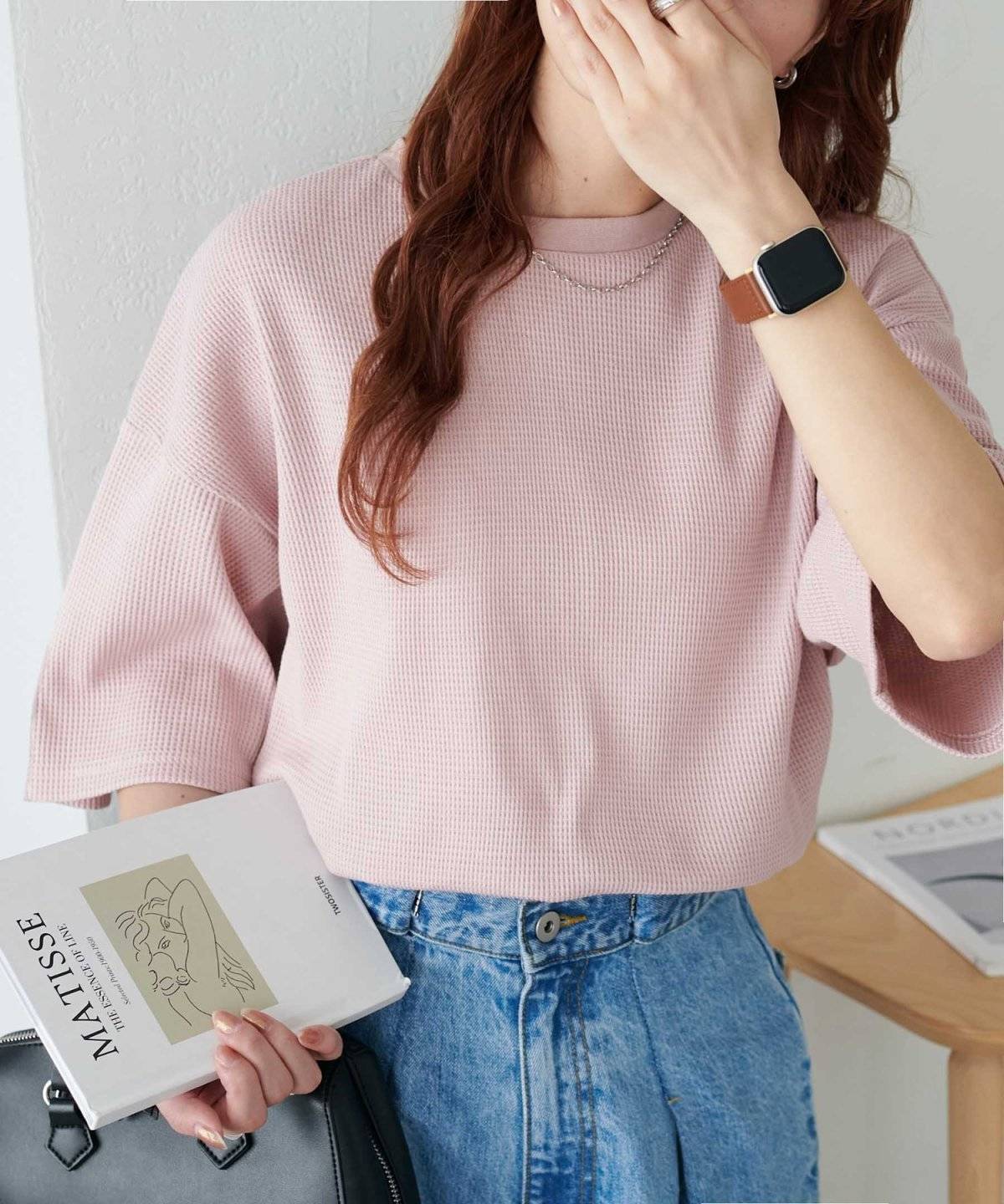 Discoat(ディスコート) 【24色展開】ワッフル半袖Tシャツ《WEB限定》