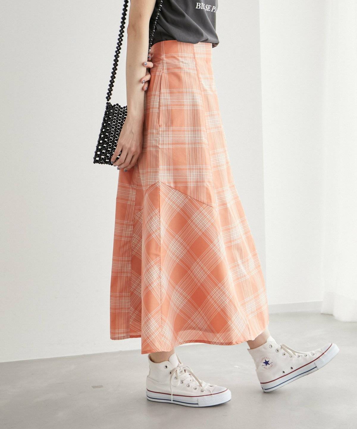 ROPE' PICNIC(ロペピクニック) 着丈が選べるチェックボリュームスカート