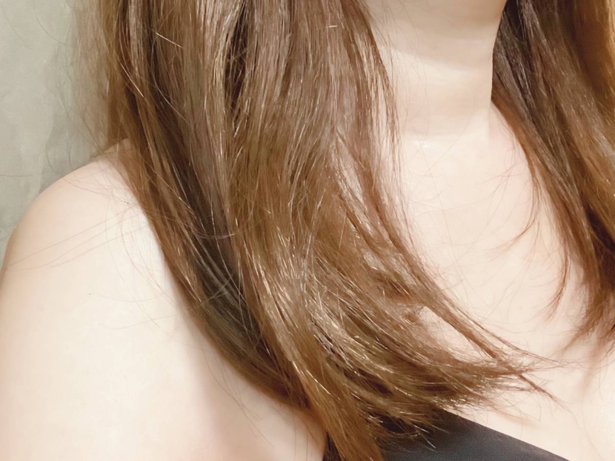 MQURE エムキュア ドライスプレー For ヘア＆スカルプ 無香料 YOGAの香り 95g 40g マツキヨココカラ ヘアケア スカルプケア 筆者髪 使用前
